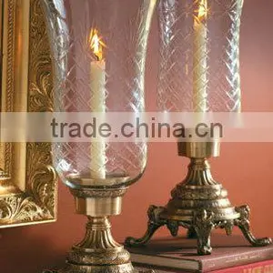 Metal Hurricane Lamp Candle Holder thumbnail-2