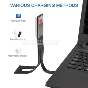 Portable Rechargeable LED Reading Book Light With Detachable Flexible Clip Table Lamp For Kindle/eBook Readers E-read Book Light thumbnail-2
