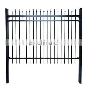 Factory Supply Decorative Spearhead Top Steel Fence Grill thumbnail-1