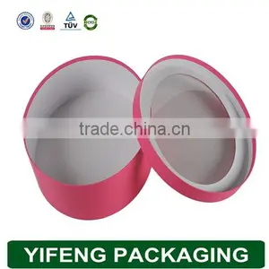 Custom Round Cardboard Gift Packaging Box With Transparent Lid thumbnail-2