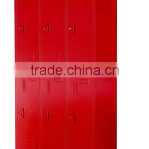 Customized Colorful 3 Wide 6 Door Steel Locker Cabinet For Gym Locker thumbnail-4