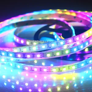 IP65 IP67 IP68 RGB LED Strip WS2811 Addressable Digital RGB Light 12V Built-in IC 60led Waterproof thumbnail-5