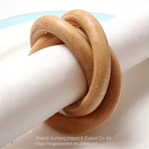Eco-Friendly Wood Round Napkin Rings for Dinning Table Parties for Everyday thumbnail-2
