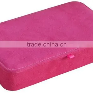 High Quality Plush Fabric Jewelry Box,suede Leather Travel Jewelry Case,velvet Jewelry Storage Box Quality Choice thumbnail-2