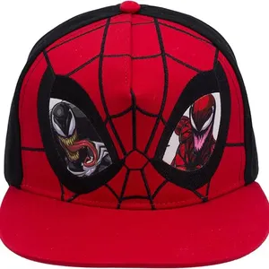 Spider-Man Baseball Cap Adjustable Adult Snapback Hat With Flat Brim thumbnail-1