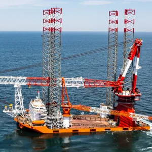 Wind Turbine Installation Vessel for Sale | Jack-up Installation Platform | Full-spinning Crane Vessel | Deck Vessel | Offshore Engineering Vessel thumbnail-1