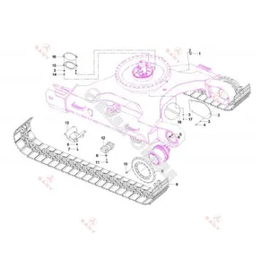 Genuine & OEM SANY Spare Parts Catalogue Online SANY Excavator Parts Diagram thumbnail-2