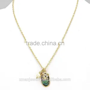 Abalone Sea Turtle Pendant Necklace Set thumbnail-2