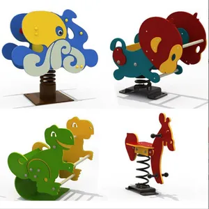 Outdoor Children's Rocking Horse for Kindergartens and Parks. Creative Non-standard Rocking Horse Made of pe Board, Supporting Facilities for Toddlers thumbnail-5