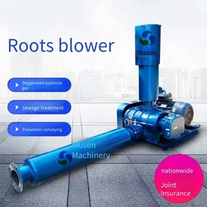 Roots Blower With a Rotation Speed of 800 - 1800 R/min, 15kw, Multiple Specifications Available, Top - Inlet and Side - Outlet, Cast Iron thumbnail-5