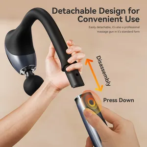 Wholesale 2026 New Fascia Massage Gun USB Rechargeable 30 Speeds Deep Tissue Muscle Relaxation Percussion Massage Gun For Gym Fitness thumbnail-3