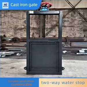 Channel Cast Iron Gate, Water Stop Gate for Large Rivers, Sewage Treatment and Water Conservancy thumbnail-2