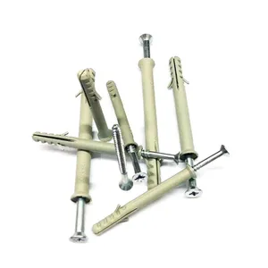 Heavy Duty Plastic Anchors Ribbed Design for Concrete PA66 Nylon With Screws Free Samples Full Sizes Available thumbnail-3