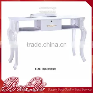 Single Manicure Table White Color Salon Furniture Supplier thumbnail-1