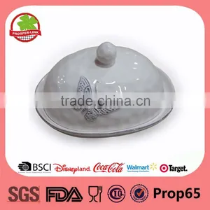 Ceramic Cow Butter Dish With Lid thumbnail-1