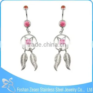 Turquoise Blue Zricon Body Jewelry Belly Ring Stain thumbnail-3