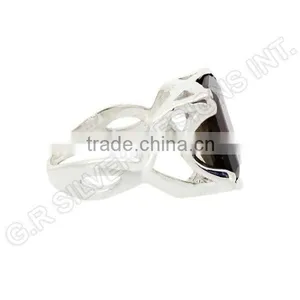 Sterling Silver 925 Garnet Gemstone Wholesale Rings,handmade Design Gemstone Silver Rings Jewellery thumbnail-3