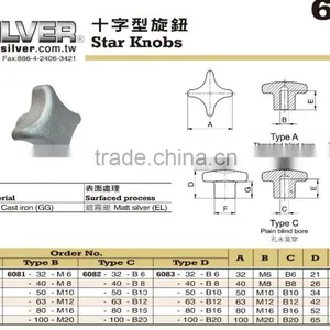 For Machine Accessories and CNC Lathe Parts Cast Iron Star Knobs thumbnail-2
