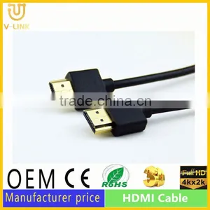 China Factory Wholesale CE Certification Slim Hdmi Cable From China Factory thumbnail-4