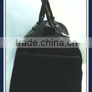 Canvas Weekend Bag Duffel Bag With pu Leather Trim thumbnail-5
