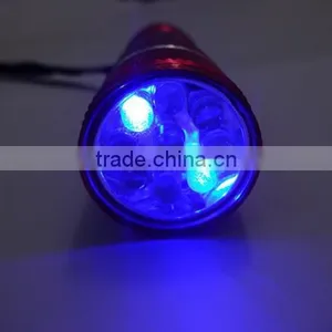 9 Led Flashlight Torch Aluminum Flashlight, Color Changing Led Torch Emergency Flashlight, Multi Color Led Flashlight Tri Color thumbnail-2