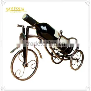 Vintage Bike Shape Stand Rack Metal Wine Bottle Holder thumbnail-1