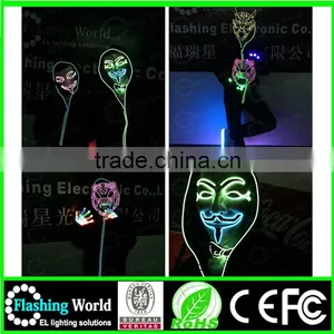 Halloween Custom Fashionable Ladies Round Neck Black Cotton 2016 Hot Topic The United States Attractive Cool Masquerade Masks thumbnail-3