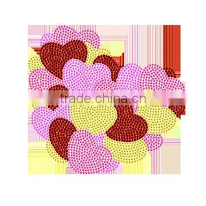 Heart Rhinestone Transfer Motif Hotfix Design thumbnail-2