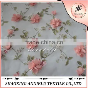 Fancy Chiffon Flower in Burnout Organza Fabric thumbnail-1