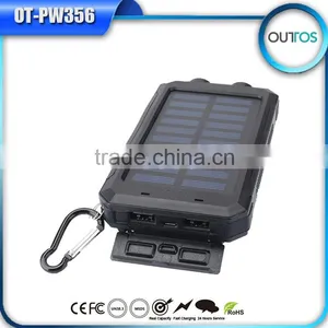 Wholesale Waterproof 8000mah Mobile Solar Panel Battery Charger Universal Portable Power Bank Quality Choice thumbnail-3