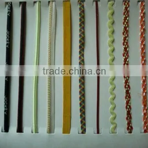 Curly Sheolaces,wax Thin Shoelaces,shoelace Made of Cotton/polyester thumbnail-1