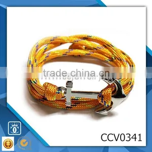 Display Bracelet Fashion Black Leather Bracelet Nautical Bracelet Leather Bracelet Beautiful thumbnail-1