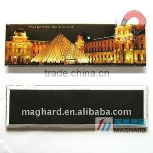 Iron Fridge Magnet/Tourist Souvenir Magnet France Pyramide du Loure thumbnail-1