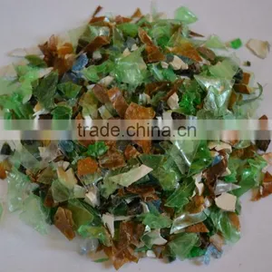 PET Flakes Post Production Scrap / Waste Mix Color, Clean thumbnail-1