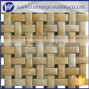 Marble Shower Floor Grid Backed Mosaic Tiles Wall Stone Cladding thumbnail-1