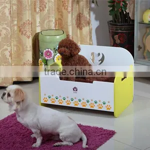 Pet Accessories Durable Fashion Wooden Raised Dog Bed With Drawer thumbnail-1