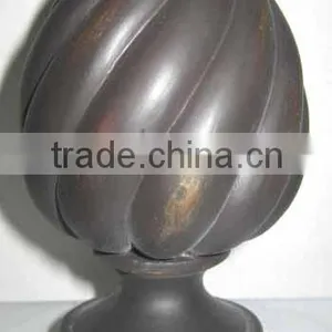 Bronze Flame Curtain Rod Finials Decorative Curtain Rods And Finials thumbnail-1