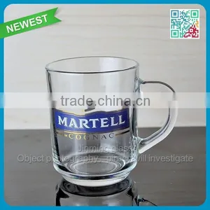 2015 HOT Sale Coffee Glass With Handle Wholesale Decal Coffee Glass thumbnail-1