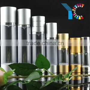 Aluminum Golden Color Hollow Out Airless Pump Bottle thumbnail-4