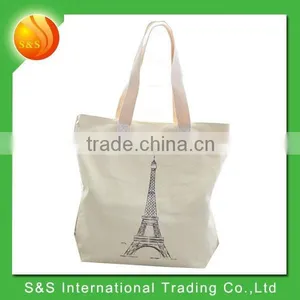 2015 New Style Fodable Tote or Single Shoulder Canvas Shopping Bag thumbnail-1
