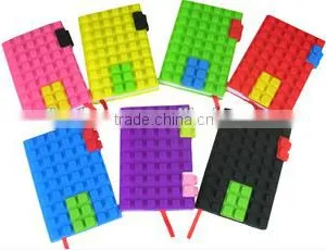 Cute and Colorful Silicone Notebook, Block Design Notebook thumbnail-1