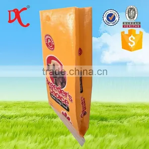 2015 Hot Sale Package for Dog Feed PP Woven Bag With Patch Handle thumbnail-1