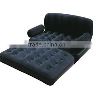 Inflatable Room Furnitures Modern Flocking Sofa Bed/inflatable Flocked Sofa Bed/inflatable Flocked Folded Sofa Bed thumbnail-2