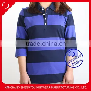 100 Cotton Custom High Quality Polo Shirt for Women thumbnail-1