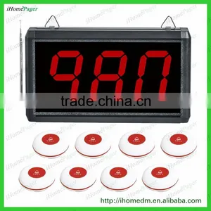 433Mhz Singcall Restaurant Service Paging System,guest Call Waiter System, thumbnail-1
