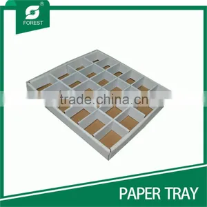 LARGE DISPOSABLE WHITE PAPER TRAYS WITH 24 COMPARTMENTS thumbnail-4