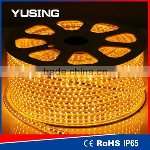 Yellow Color 100 Meters Each Roll SMD 3528 110V 220V High Voltage Strip LED thumbnail-1