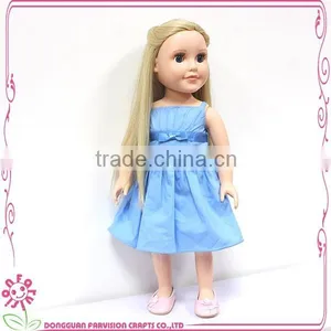Factory Made Doll Clothes, China Doll Clothes, Doll Bule Dress thumbnail-2