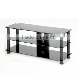 Simple Design Black Glass tv Stand thumbnail-1