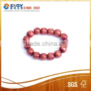 Wood Bead Rosary, Round Wood Bead Rosary thumbnail-1